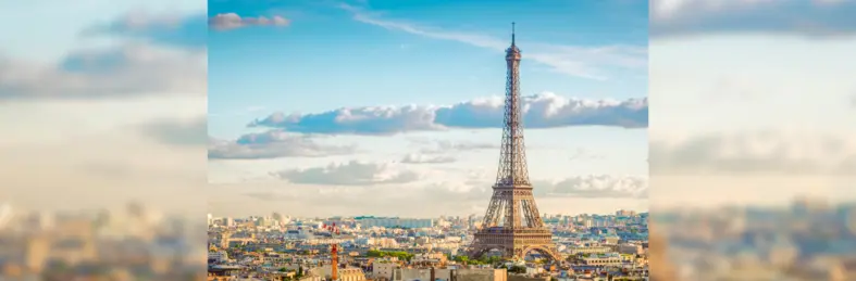 A view of the Paris skyline.