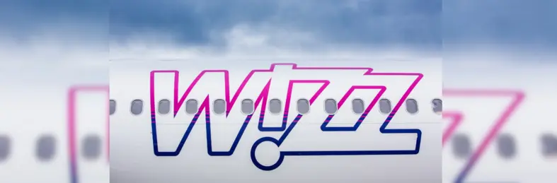 Image of a Wizz Air plane. 