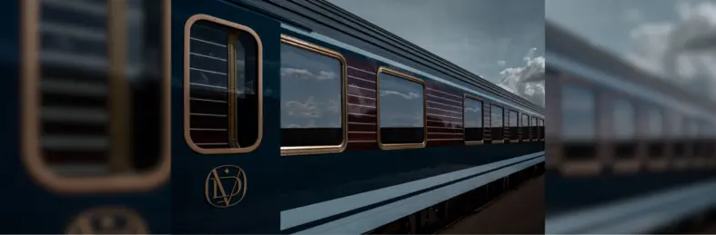 Image of the new exterior of the La Dolce Vita Orient Express