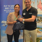 Jennifer Gibbons wins an Aegean Airlines goody bag Matt Walder