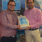Peter Breeze wins a Greek goody bag from Kiriakos Liolios Greek National Tourist board