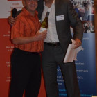 Michael Atkinson from Co Operative Travel wins a bottle of wine courtesy of Simon