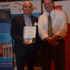 Sion Jones from Teithiau Menai Travel wins an accomdation stay from Eagles Palace Max Tchanturia