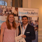 Danielle Caitlin, Thomas Cook Wilmslow with Diogo Castanheira, Wendy Wu Tours winning a Ching Cook Book
