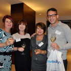 Drinks reception agents L-r: Pauline Dougherty, Gillian Davis, Suzanne Seed, Jack Leaf all from Travel Counsellors