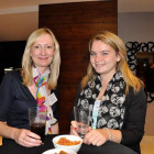 Drinks reception exhibitors L-r Caroline Stanton and Becky Kidds both fromPalm Beach County Convention & Visitors Bureau
