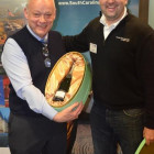 David Perry ( Chruch Village Travel ) wins Fortnum and Mason Hamper, from Rhys Powell South Carolina 