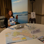Maria Costa Lobo presenting the Alaska Tourist Office