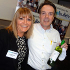 Jeanette Ratcliffe Travel Bulletin gives Jeff Paulett from Westgate Travel Partners a lovely bottle of wine!