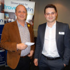 Simon Morgan from Tailor Made Travel wins a ?50 M&S Voucher, from Riviera Travels Tom Morgan